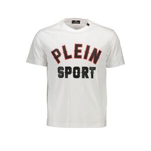 Plein Sport White Cotton Men Men's T-Shirt